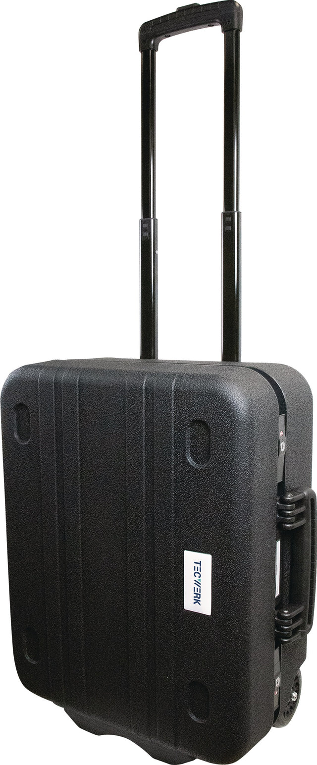 TECWERK Schalenkoffer rollbar HDPE-Kunststoff 28,9 l mit Teleskopgriff und TSA-Schlössern