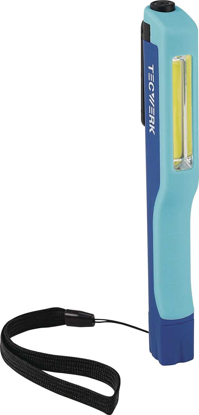 TECWERK LED-Taschenlampe 80 lm, 8 m Leuchtweite, mit magnetischem 180°-Clip