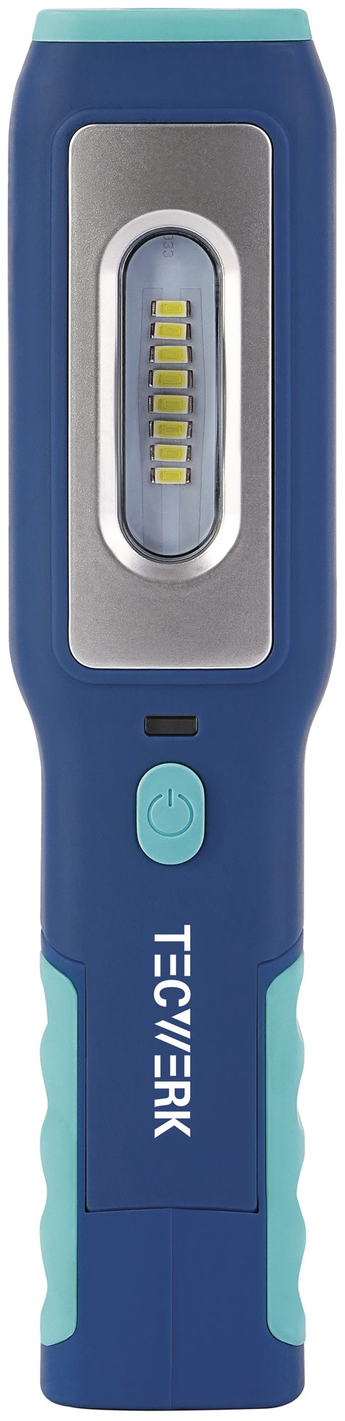 TECWERK LED-Akkuhandleuchte 3,7 V 1200 mAh mit Magnet & 5 Positionen, 60-250 lm