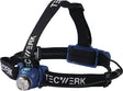 TECWERK LED-Kopfleuchte 3,7 V 2600 mAh Li-ion 5 V mit CREE-LED und IP65