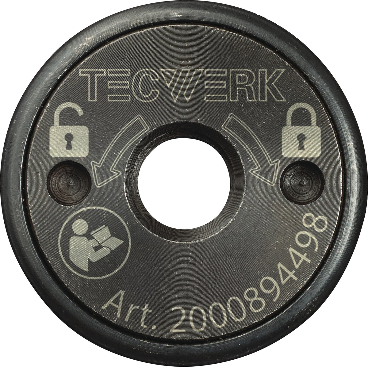 TECWERK Schnellspannmutter TCW N1200 M14 – Werkzeugloser Wechsel für Winkelschleifer
