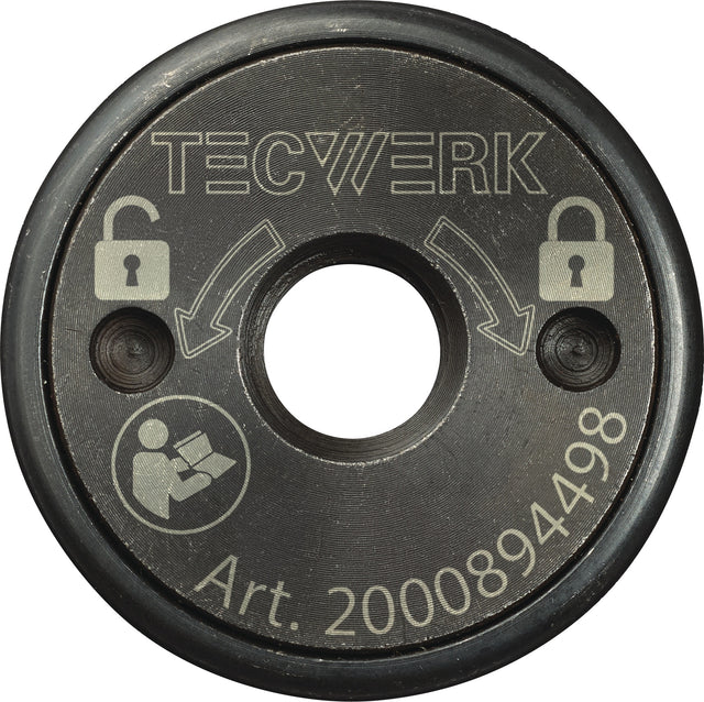 TECWERK Schnellspannmutter TCW N1200 M14 – Werkzeugloser Wechsel für Winkelschleifer