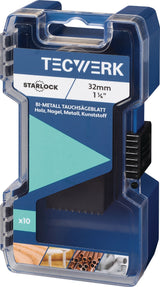 TECWERK Tauchsägeblatt Starlock 32 mm – Eintauchtiefe 40 mm für Holz, Nägel & Leichtmetall