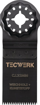 TECWERK Tauchsägeblatt Starlock 32 mm – Eintauchtiefe 42 mm für Weichholz & Kunststoff