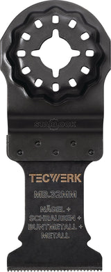 TECWERK Tauchsägeblatt 32 mm Eintauchtiefe 29 mm Starlock für Holz, Metall & Nägel