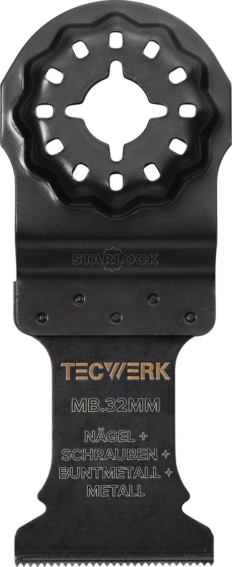TECWERK Tauchsägeblatt 32 mm Eintauchtiefe 29 mm Starlock für Holz, Metall & Nägel