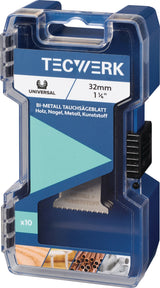 TECWERK Tauchsägeblatt 32 mm für Holz, Nägel & Leichtmetall – Eintauchtiefe 51 mm