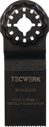 TECWERK Tauchsägeblatt Starlock 32 mm – Eintauchtiefe 40 mm für Holz, Nägel & Leichtmetall