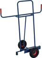 TECWERK Plattenkarre 350 kg Tragfähigkeit, 1440 mm Höhe, Luftbereifung saphirblau