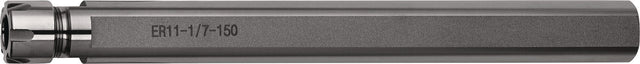 TECWERK Spannzangenfutter ER mit Zylinderschaft Ø 16 mm, Spannbereich 1–7 mm, Schaftlänge 150 mm