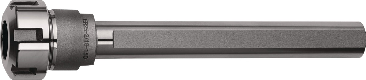 TECWERK Spannzangenfutter ER mit Zylinderschaft Ø 16 mm, Spannbereich 1–7 mm, Schaftlänge 150 mm