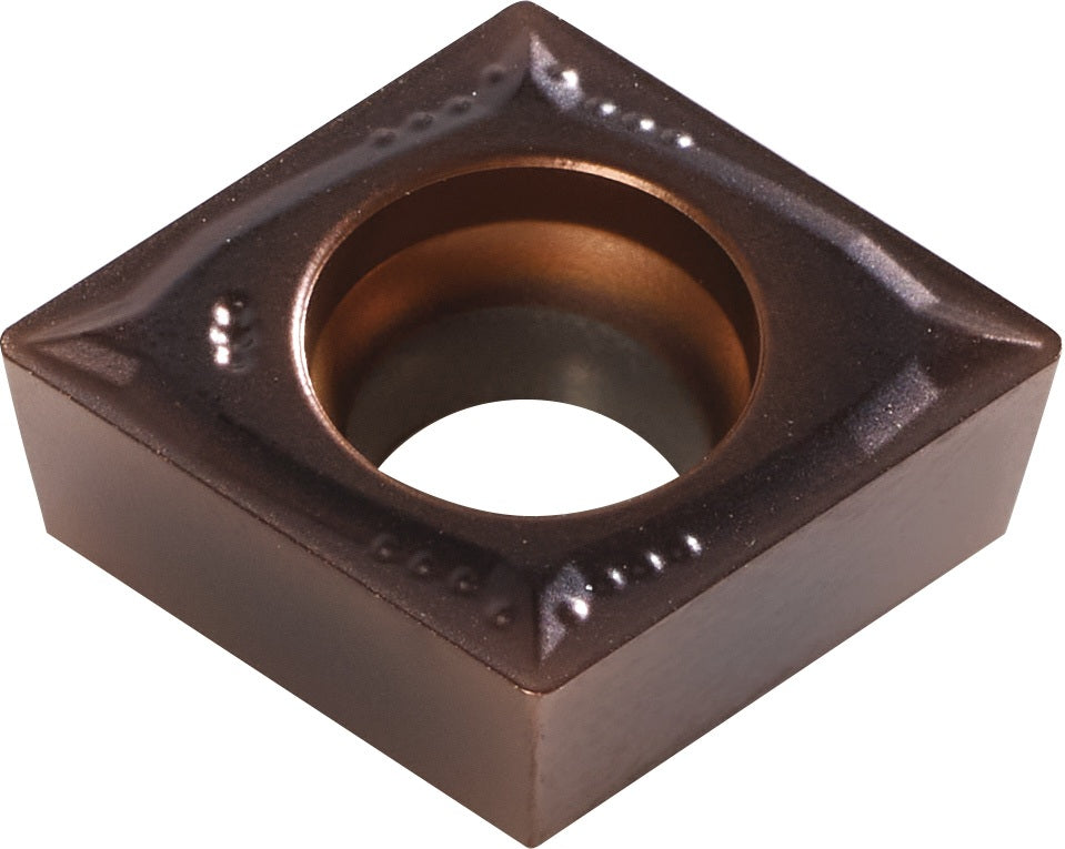 TECWERK Wendeschneidplatte CCMT060202-F PMK35 für Schlichtbearbeitung