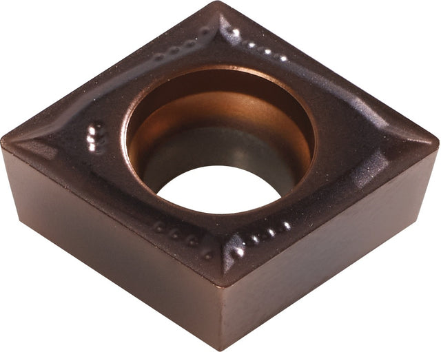 TECWERK Wendeschneidplatte CCMT060202-F PMK35 für Schlichtbearbeitung