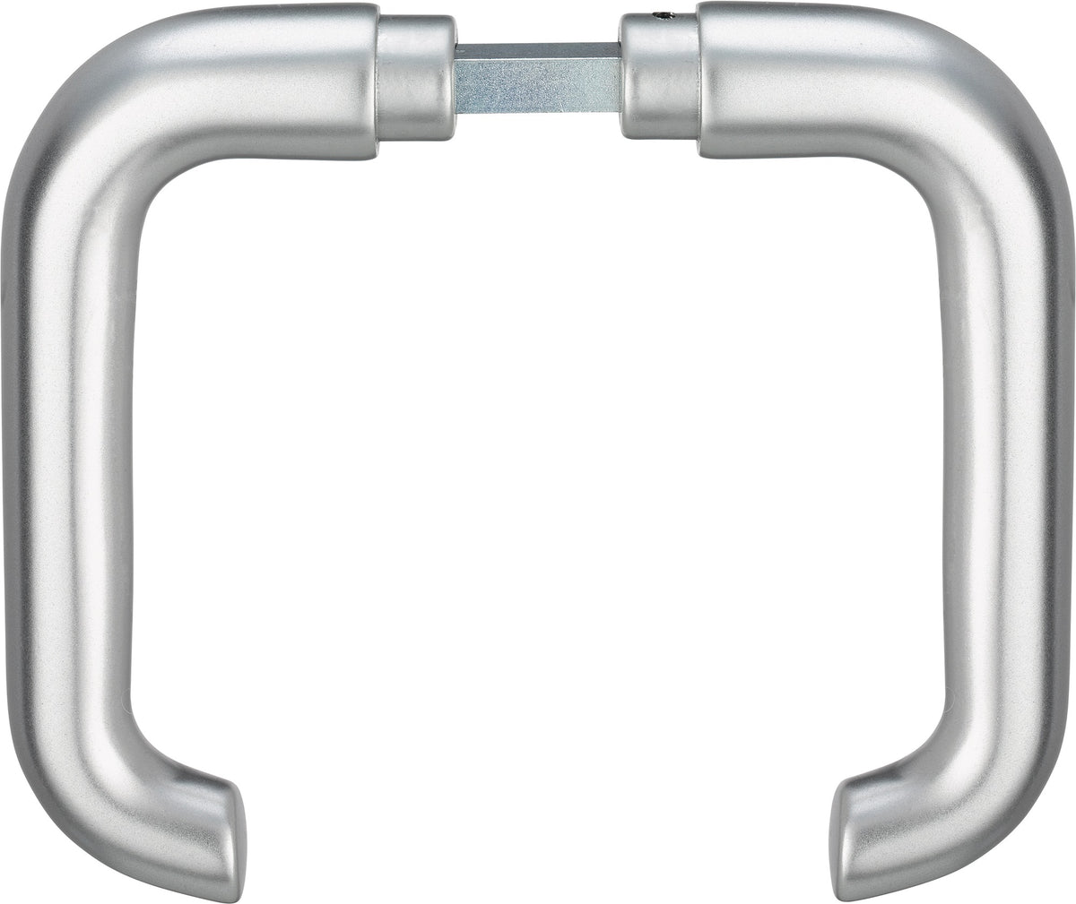 EDI Türdrückerpaar 104Z Aluminium F1 ohne Rosetten Vierkant 8 mm für Türstärke 35-45 mm