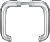 EDI Türdrückerpaar 104Z Aluminium F1 ohne Rosetten Vierkant 8 mm für Türstärke 35-45 mm