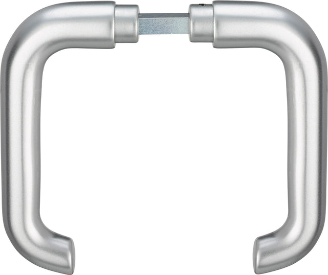 EDI Türdrückerpaar 104Z Aluminium F1 ohne Rosetten Vierkant 8 mm für Türstärke 35-45 mm