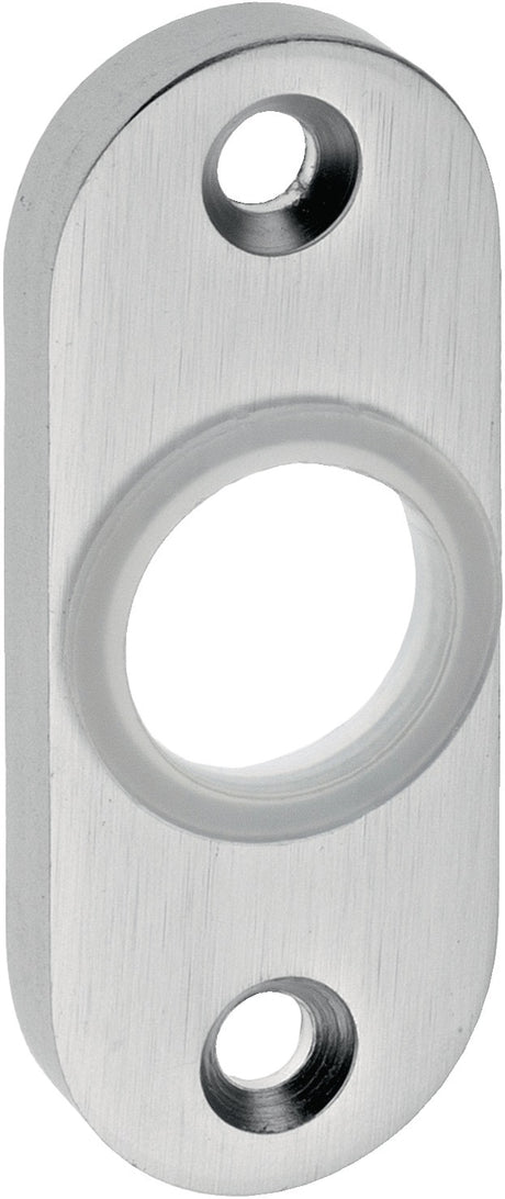 EDI Drückerrosette 3392/0000 Aluminium F1, oval, 8 mm Schildstärke, 50 mm Lochabstand