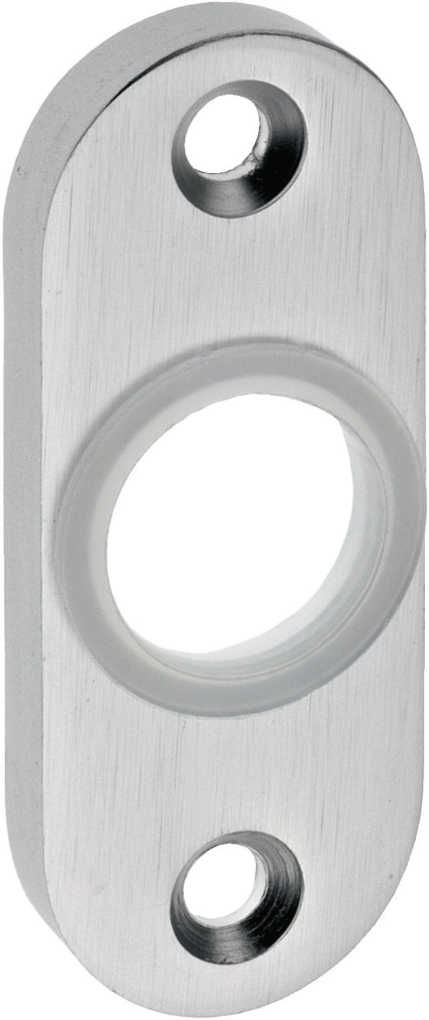 EDI Drückerrosette 3392/0000 Aluminium F1, oval, 8 mm Schildstärke, 50 mm Lochabstand