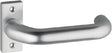 EDI Profiltürdrückerlochteil 2308/0000 Aluminium F1 kantig 8 mm gekröpft