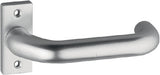EDI Profiltürdrückerlochteil 2308/0000 Aluminium F1 kantig 8 mm gekröpft