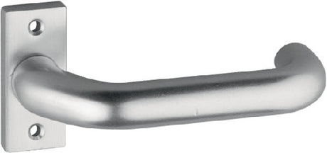 EDI Profiltürdrückerlochteil 2308/0000 Aluminium F1 kantig 8 mm gekröpft