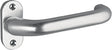 EDI Profiltürdrückerlochteil 1308/0000 Aluminium F1 oval 8 mm gekröpft für Rahmentüren