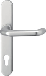 EDI Rahmen-1/2 Innen-Garnitur 1300/0235 Alu F1 PZ – Drückergarnitur für Rahmentüren