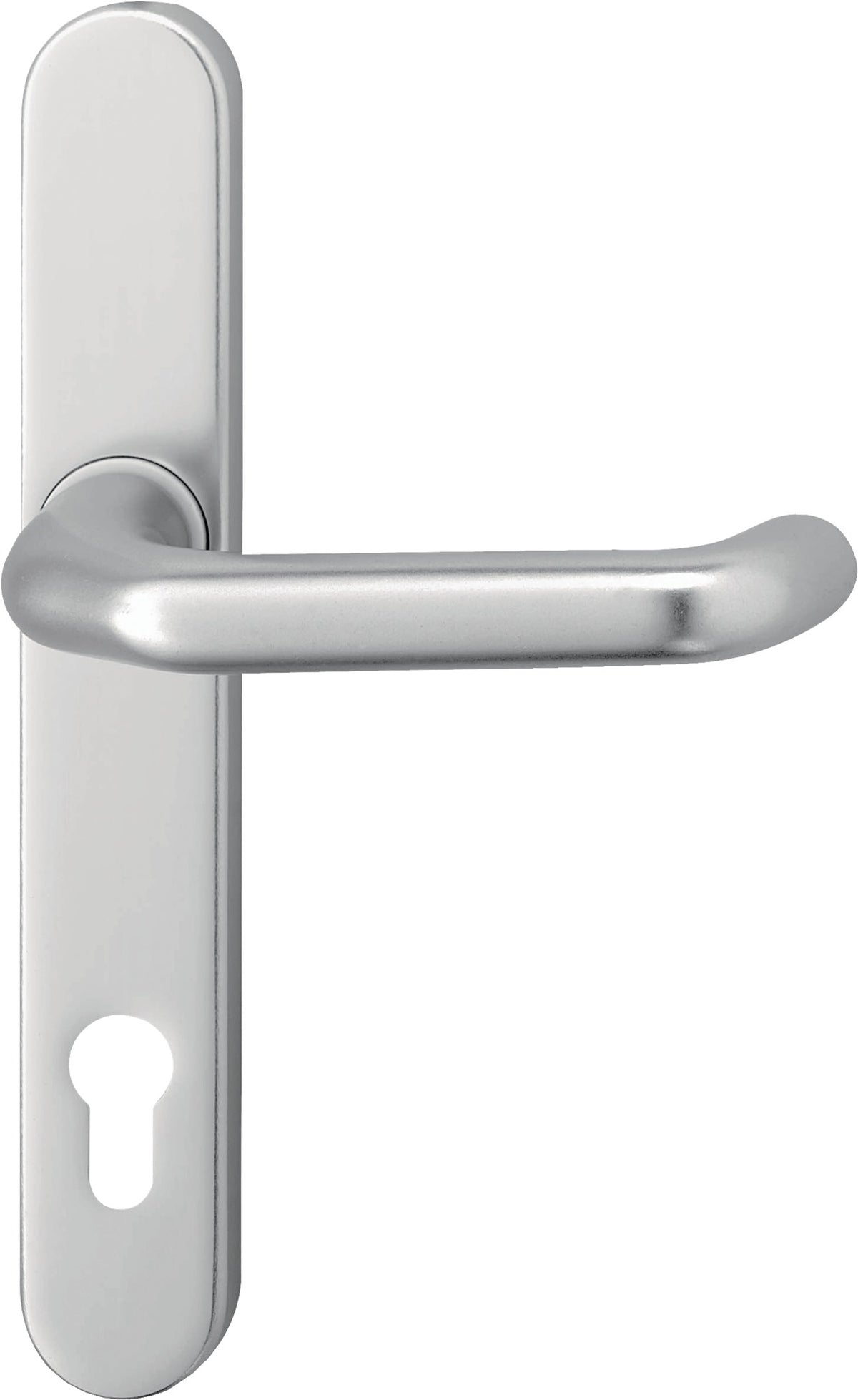 EDI Profiltürgarnitur 1300/0035 PZ Aluminium F1 – Drückergarnitur für Rahmentüren