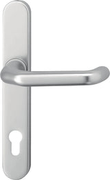 EDI Profiltürgarnitur 1300/0035 PZ Aluminium F1 – Drückergarnitur für Rahmentüren