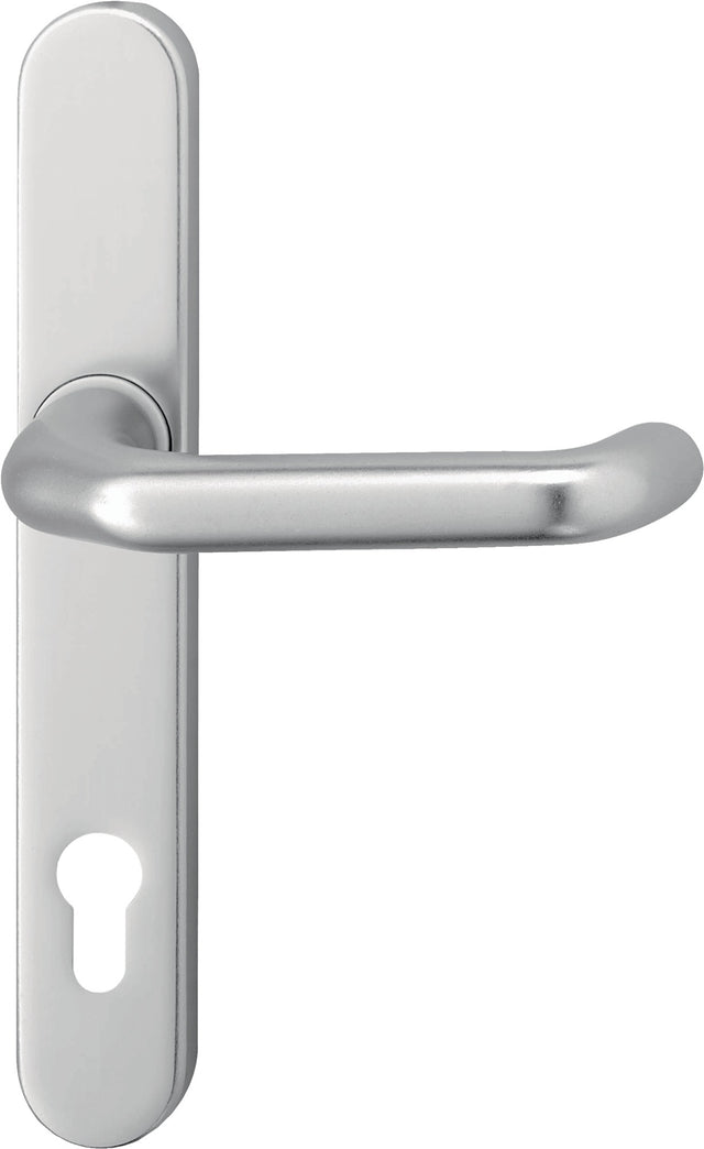 EDI Profiltürgarnitur 1300/0035 PZ Aluminium F1 – Drückergarnitur für Rahmentüren