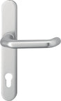 EDI Profiltürgarnitur 1300/0035 PZ Aluminium F1 – Drückergarnitur für Rahmentüren