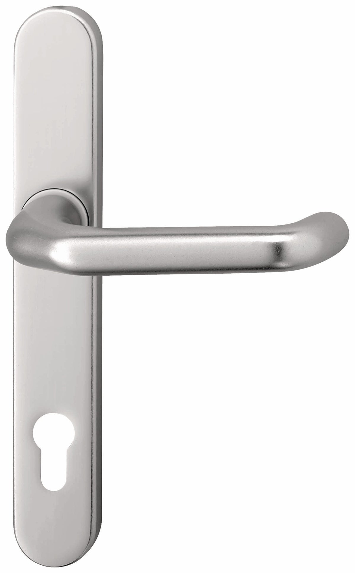 EDI Profiltürgarnitur 1300/0035 PZ Aluminium F1 – Drückergarnitur für Rahmentüren