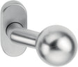 EDI Feuerschutzkugelknopf 2133/4020 – Aluminium F1, Ovalrosette, Profiltür, DIN 18273