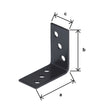 GAH Winkelverbinder 40x40x20 mm, 6 Löcher, Stahl verzinkt
