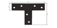 GAH Flachverbinder L 70 mm B 16 mm Stahl schwarz kunststoffbeschichtet – 50 Stück