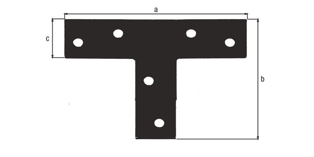 GAH Flachverbinder L 70 mm B 16 mm Stahl schwarz kunststoffbeschichtet – 50 Stück