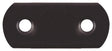 GAH Flachverbinder 37 mm Stahl schwarz kunststoffbeschichtet 100 Stück