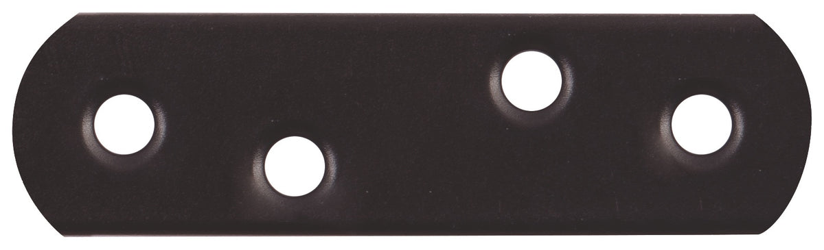 GAH Flachverbinder 37 mm Stahl schwarz kunststoffbeschichtet 100 Stück
