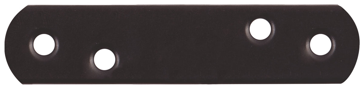GAH Flachverbinder 37 mm Stahl schwarz kunststoffbeschichtet 100 Stück