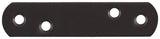 GAH Flachverbinder 37 mm Stahl schwarz kunststoffbeschichtet 100 Stück