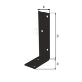 GAH Balkenwinkel L140x75mm ungleichschenklig Stahl verzinkt schwarz