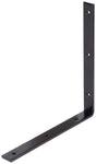 GAH Balkenwinkel 250x250 mm gleichschenklig, Stahl verzinkt schwarz kunststoffbeschichtet