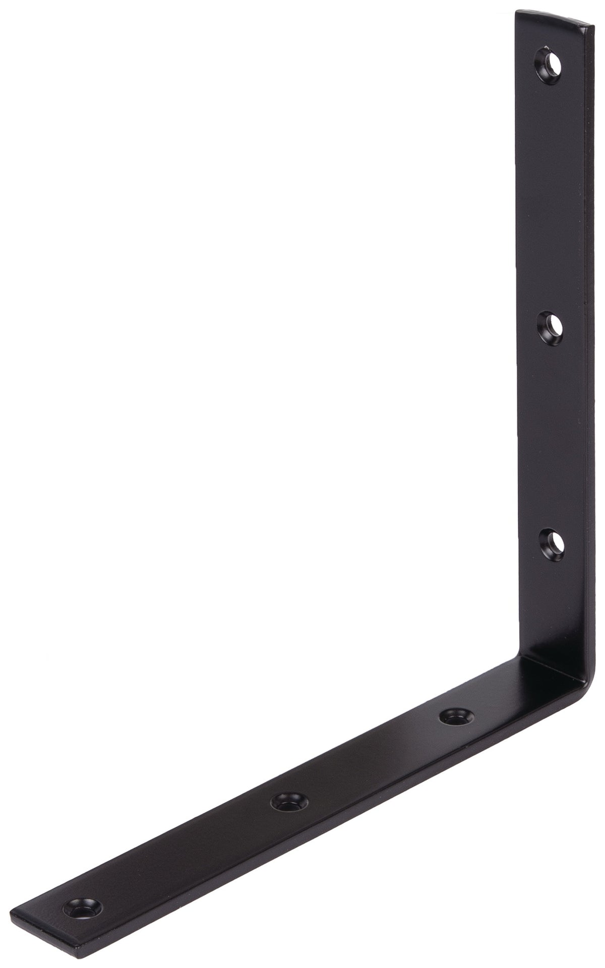 GAH Balkenwinkel 250x250 mm gleichschenklig, Stahl verzinkt schwarz kunststoffbeschichtet