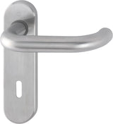 HOPPE Kurzschildgarnitur Paris E138Z/353K Edelstahl F69 OB – DIN EN 1906, Schnellstift, 72 mm