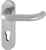 HOPPE Kurzschildgarnitur Paris E138Z/353K Edelstahl F69 OB – DIN EN 1906, Schnellstift, 72 mm