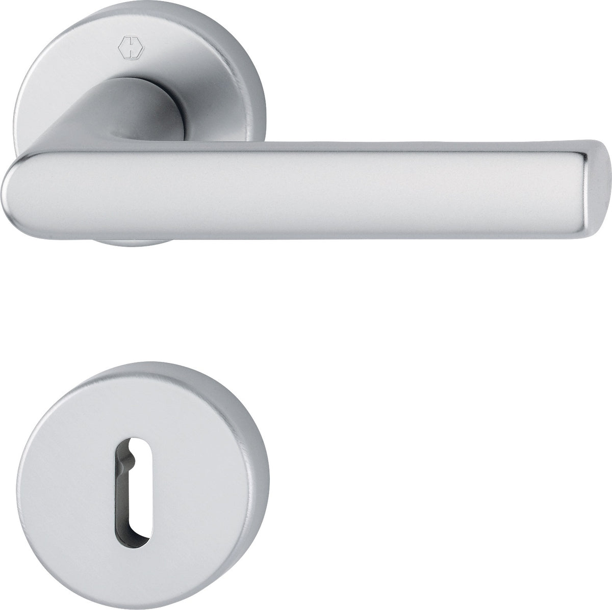 HOPPE Rosettengarnitur Hamburg 1700 Aluminium F1 DIN L/R – SchnellstiftPlus Türbeschlag