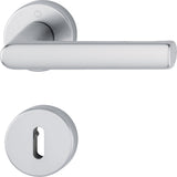 HOPPE Rosettengarnitur Hamburg 1700 Aluminium F1 DIN L/R – SchnellstiftPlus Türbeschlag