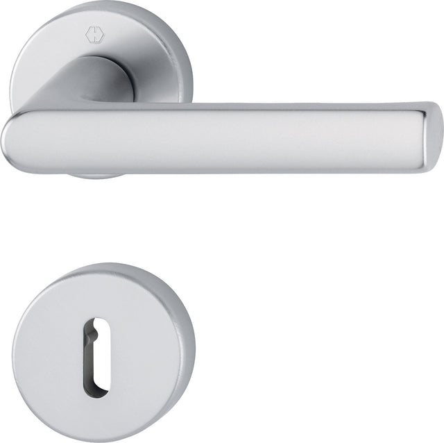 HOPPE Rosettengarnitur Hamburg 1700 Aluminium F1 DIN L/R – SchnellstiftPlus Türbeschlag