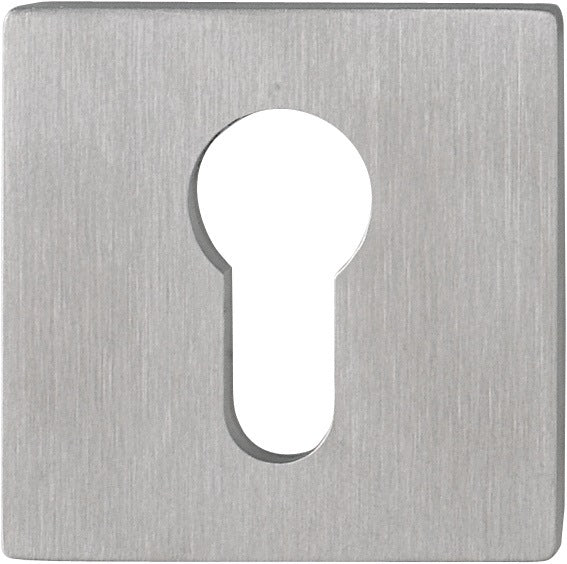 HOPPE Schlüsselrosetten-Paar E848NS Edelstahl quadratisch 53 mm für Innentüren