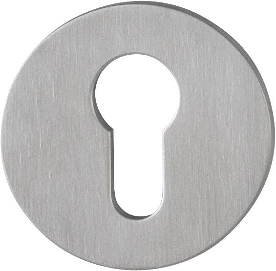 HOPPE Schlüsselrosetten-Paar E849NS Edelstahl matt für Innentüren – SchnellstiftPlus, 2 mm, Ø 55 mm